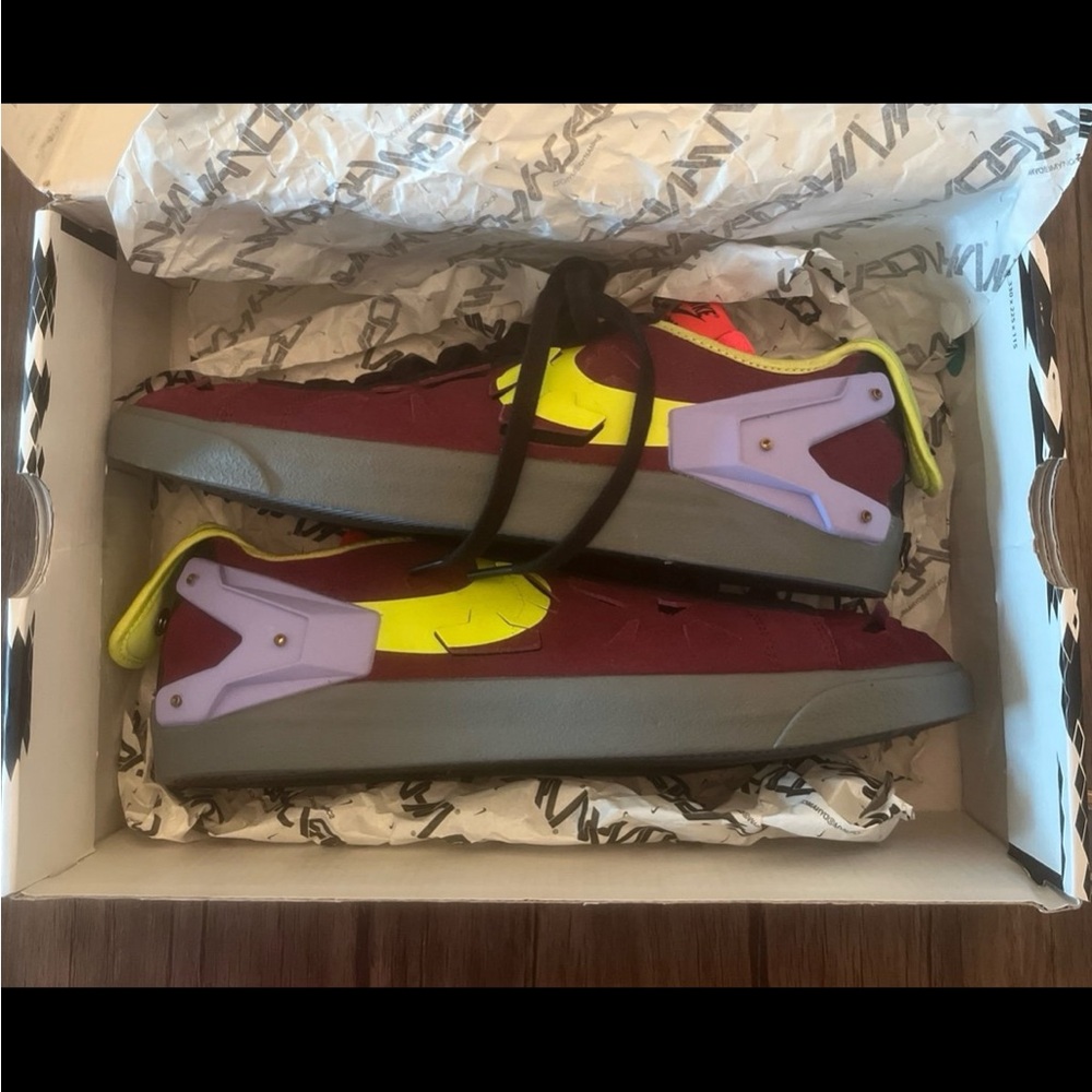 Nike Sneakers - Burgundy, Yellow, Purple